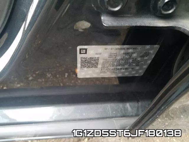 1G1ZD5ST6JF180138 фото 2