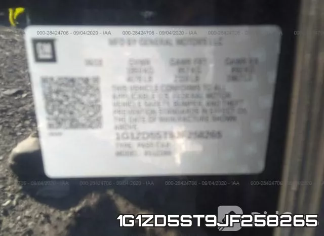 1G1ZD5ST9JF258265 фото 9
