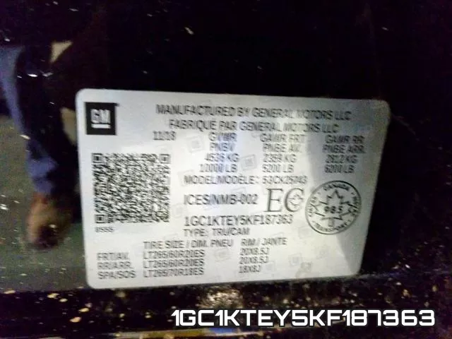 1GC1KTEY5KF187363 фото 2