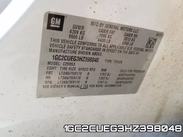 1GC2CUEG3HZ398048 фото 2