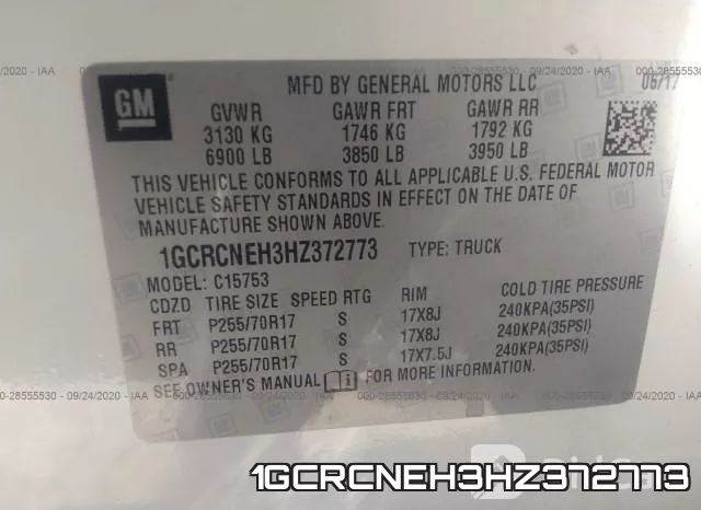1GCRCNEH3HZ372773 фото 9