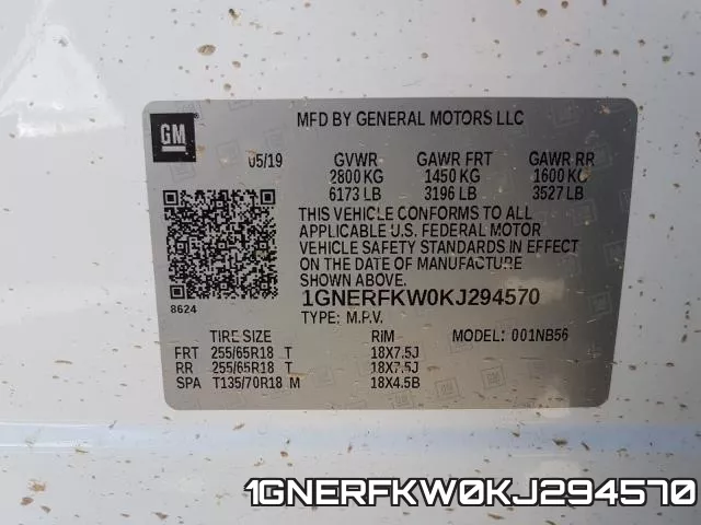 1GNERFKW0KJ294570 фото 2