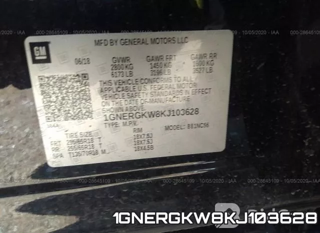 1GNERGKW8KJ103628 фото 10