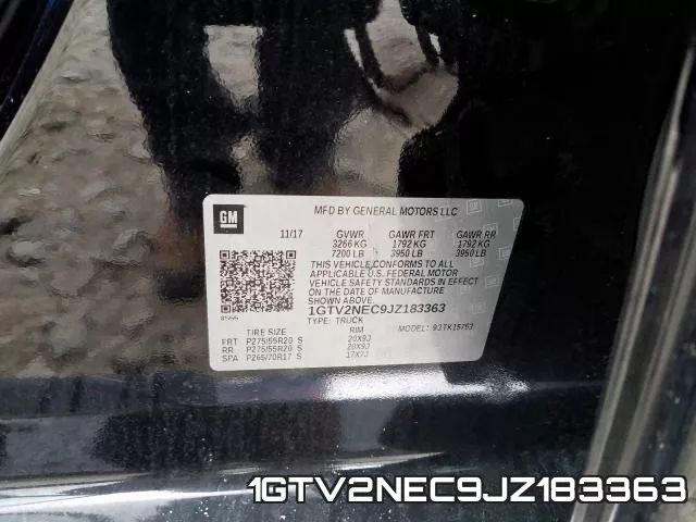1GTV2NEC9JZ183363 фото 2