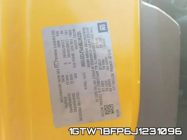 1GTW7BFP6J1231096 фото 2
