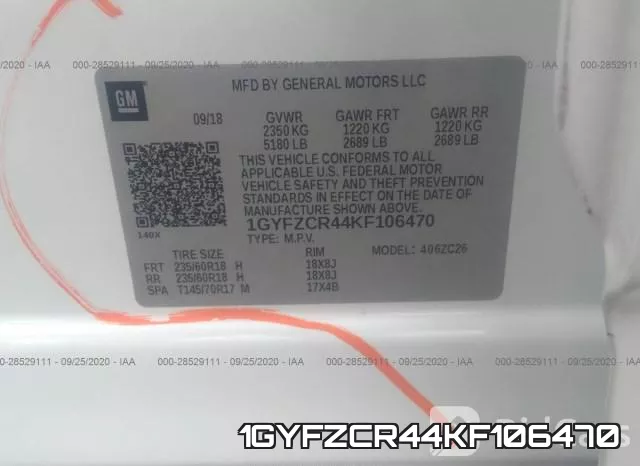 1GYFZCR44KF106470 фото 8