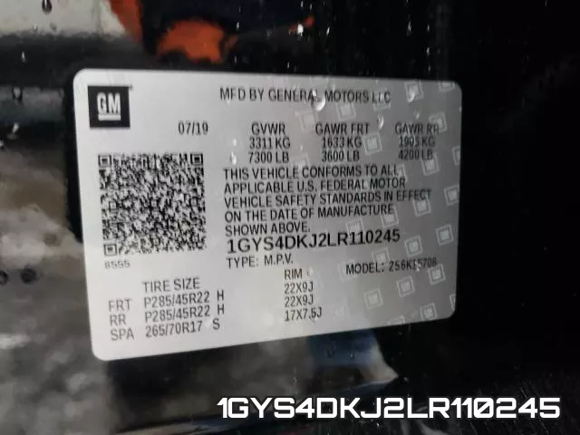 1GYS4DKJ2LR110245 фото 2