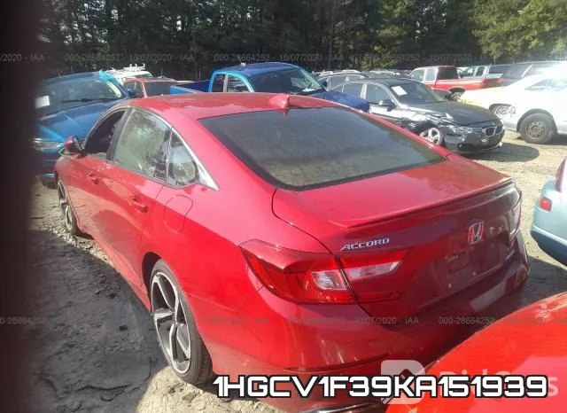 1HGCV1F39KA151939 фото 4
