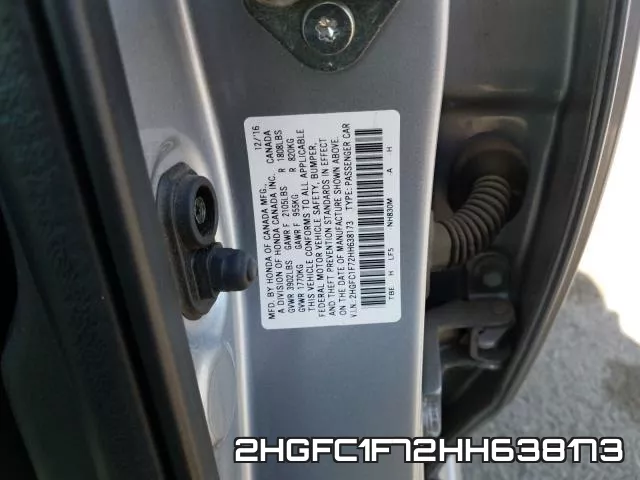 2HGFC1F72HH638173 фото 2