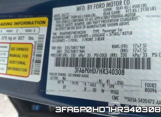 3FA6P0HD7HR340308 фото 10