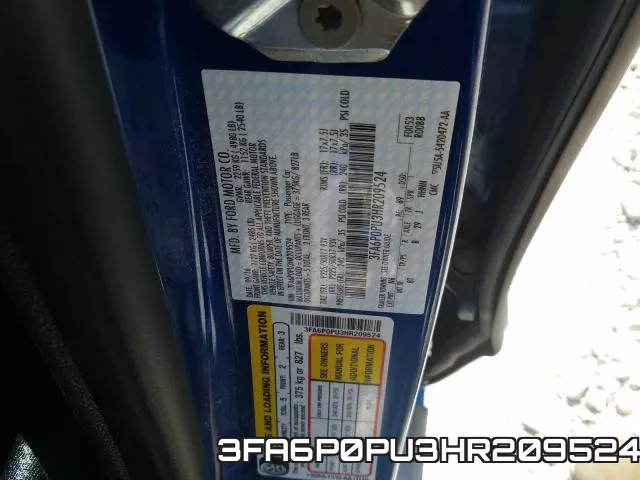 3FA6P0PU3HR209524 фото 2