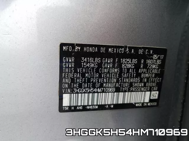 3HGGK5H54HM710969 фото 2