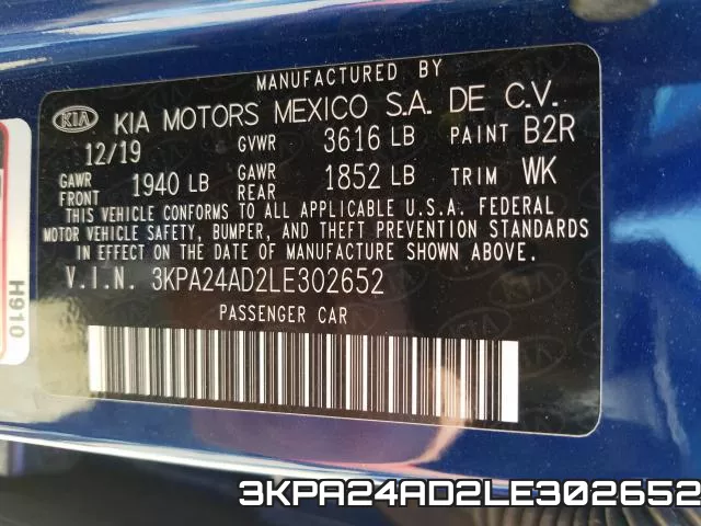 3KPA24AD2LE302652 фото 2