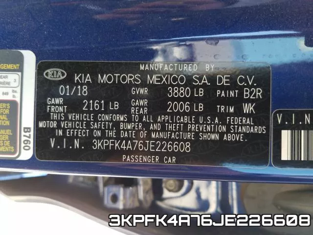 3KPFK4A76JE226608 фото 2