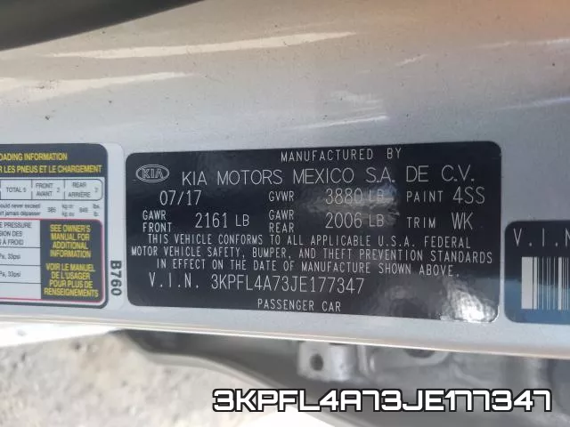 3KPFL4A73JE177347 фото 2