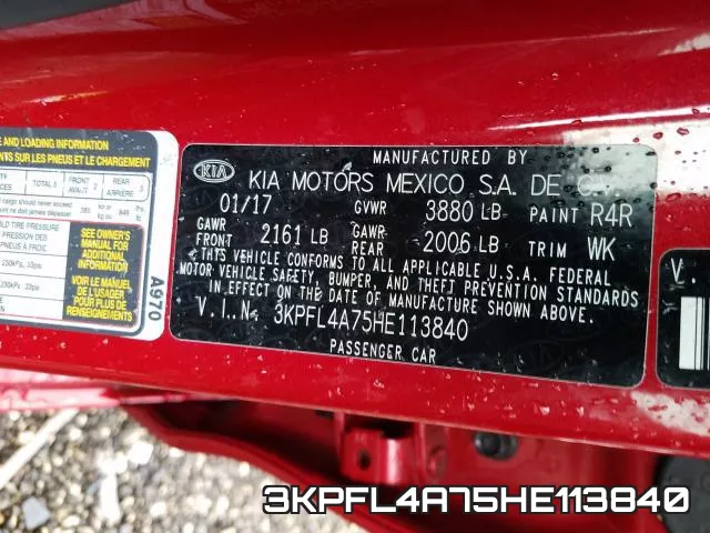 3KPFL4A75HE113840 фото 2