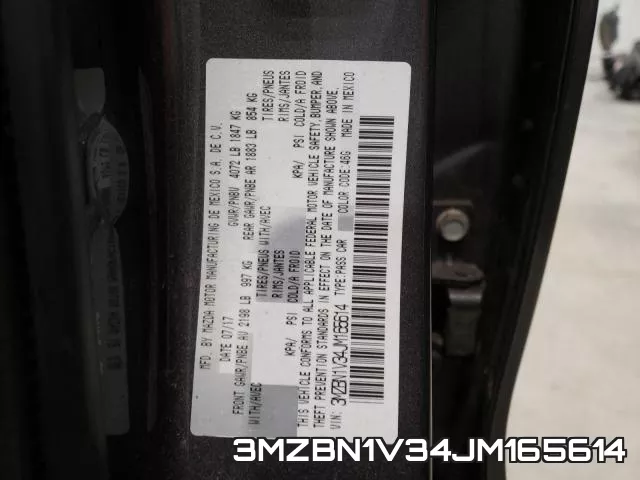 3MZBN1V34JM165614 фото 2