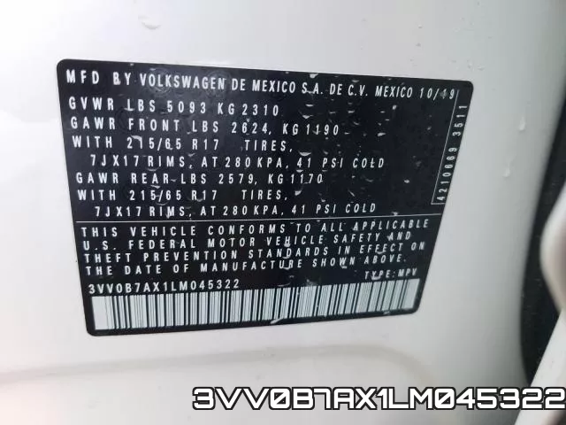 3VV0B7AX1LM045322 фото 2