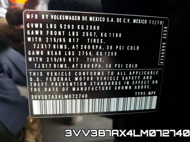 3VV3B7AX4LM072740 фото 2