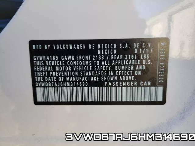 3VWDB7AJ6HM314690 фото 2