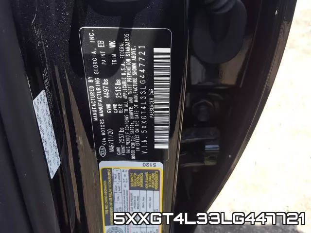 5XXGT4L33LG447721 фото 2