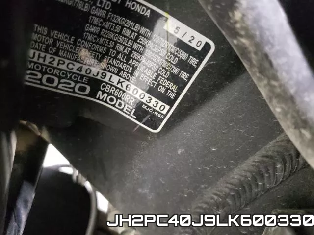 JH2PC40J9LK600330 фото 2