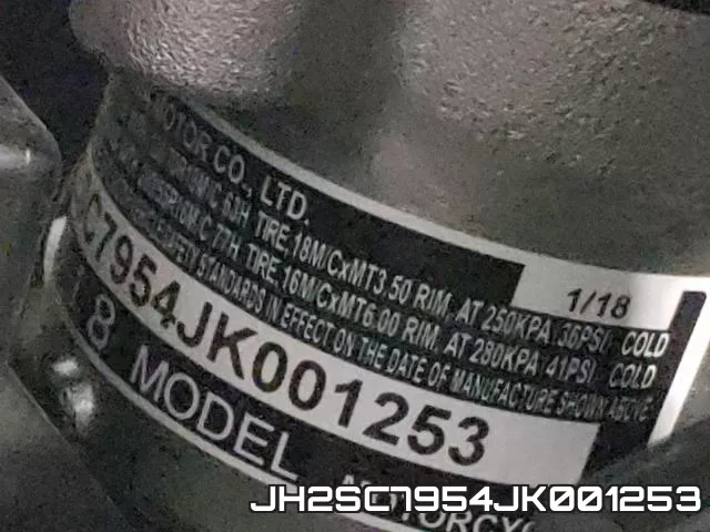 JH2SC7954JK001253 фото 2