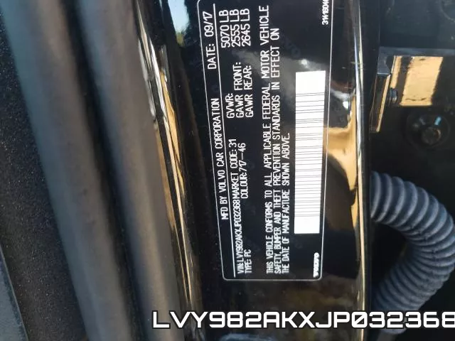 LVY982AKXJP032368 фото 2