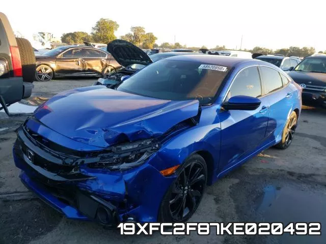 19XFC2F87KE020492 фото 3
