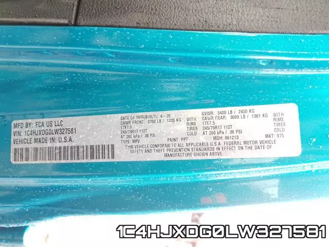 1C4HJXDG0LW327581 фото 2