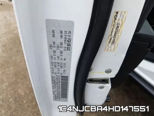 1C4NJCBA4HD147551 фото 2