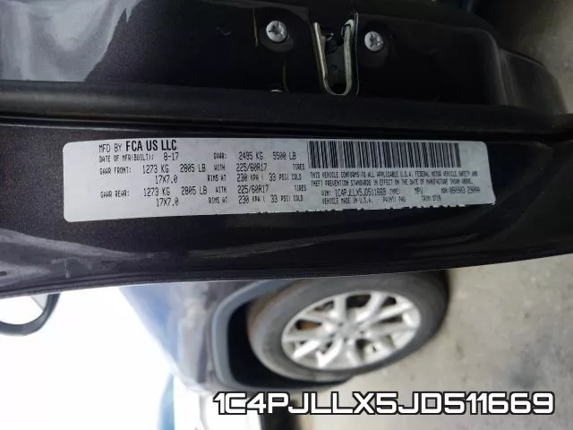 1C4PJLLX5JD511669 фото 2