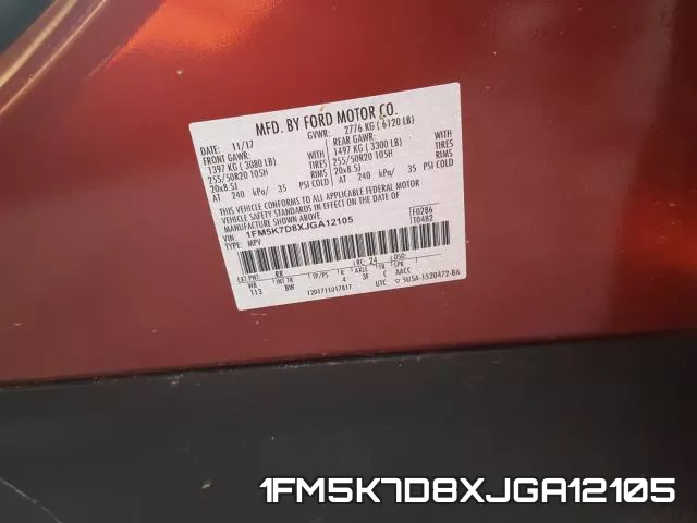1FM5K7D8XJGA12105 фото 2