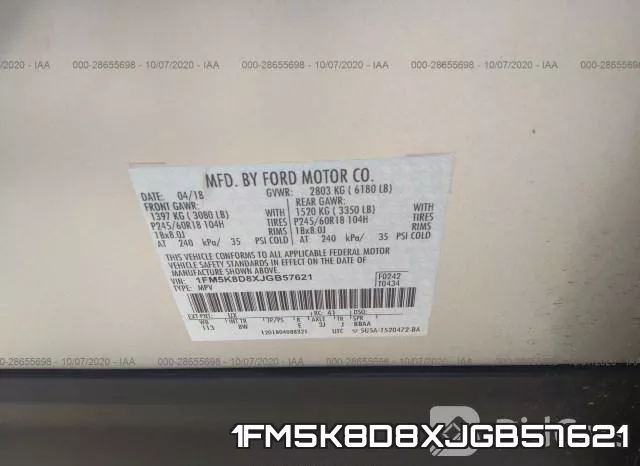 1FM5K8D8XJGB57621 фото 10
