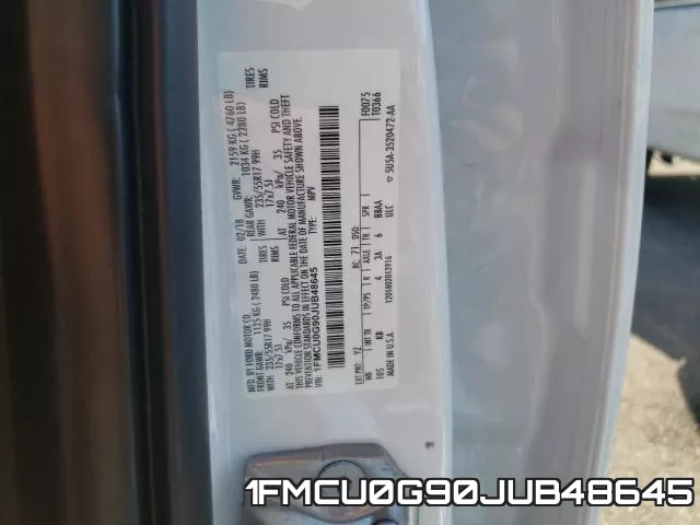 1FMCU0G90JUB48645 фото 2