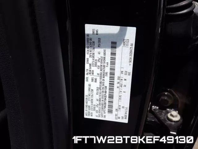 1FT7W2BT8KEF49130 фото 2