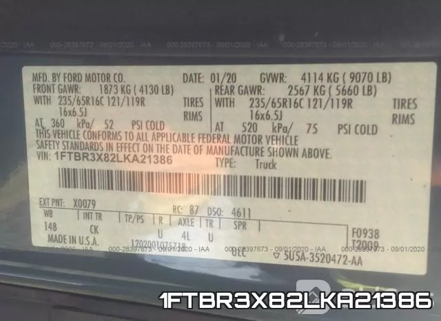 1FTBR3X82LKA21386 фото 10