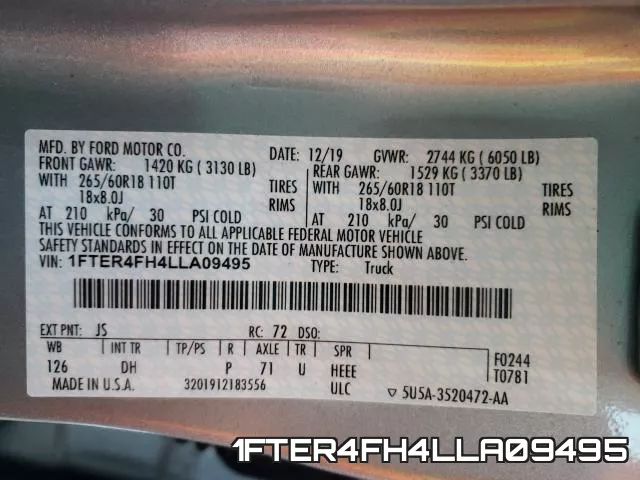1FTER4FH4LLA09495 фото 2