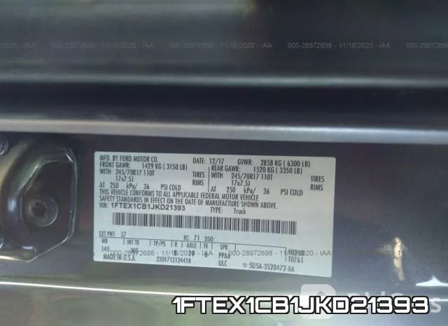 1FTEX1CB1JKD21393 фото 10