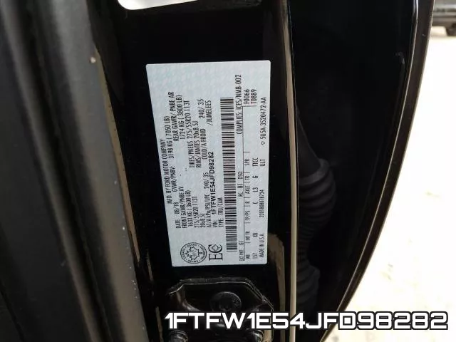 1FTFW1E54JFD98282 фото 2