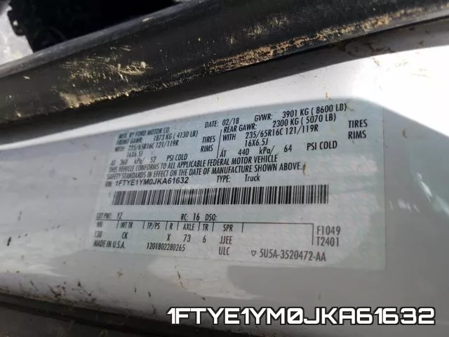 1FTYE1YM0JKA61632 фото 2