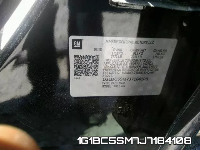 1G1BC5SM7J7184108 фото 2