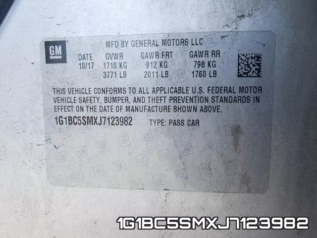 1G1BC5SMXJ7123982 фото 2