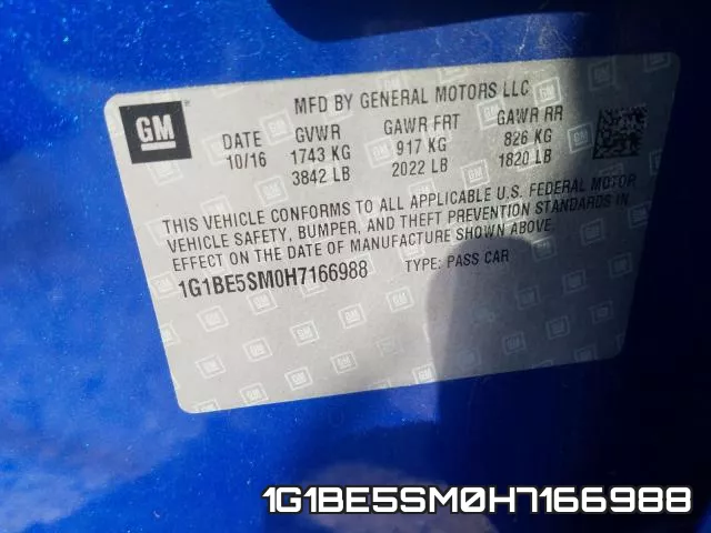1G1BE5SM0H7166988 фото 2
