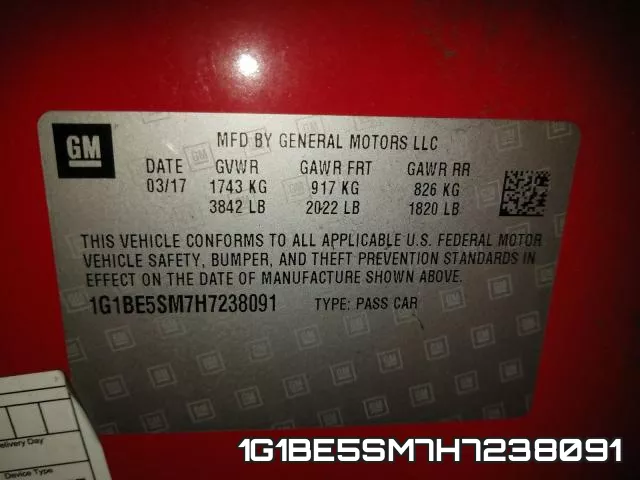 1G1BE5SM7H7238091 фото 2