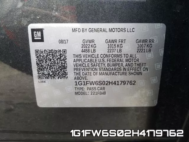 1G1FW6S02H4179762 фото 2