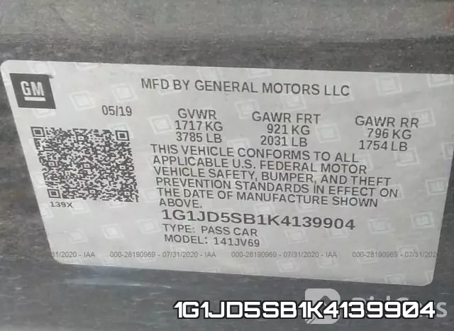 1G1JD5SB1K4139904 фото 10