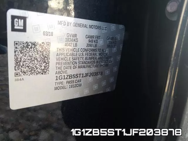 1G1ZB5ST1JF203878 фото 2