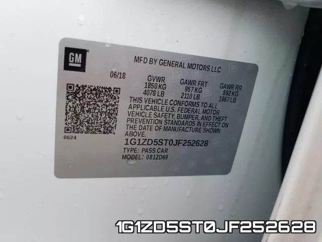1G1ZD5ST0JF252628 фото 2