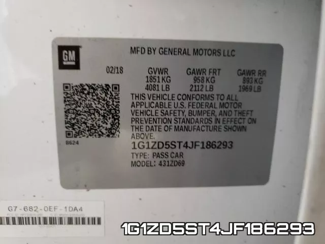 1G1ZD5ST4JF186293 фото 2